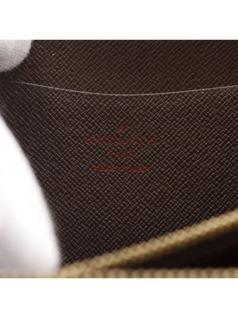 Louis Vuitton Porte-Monnaie Zip Around Damier Canvas Brown